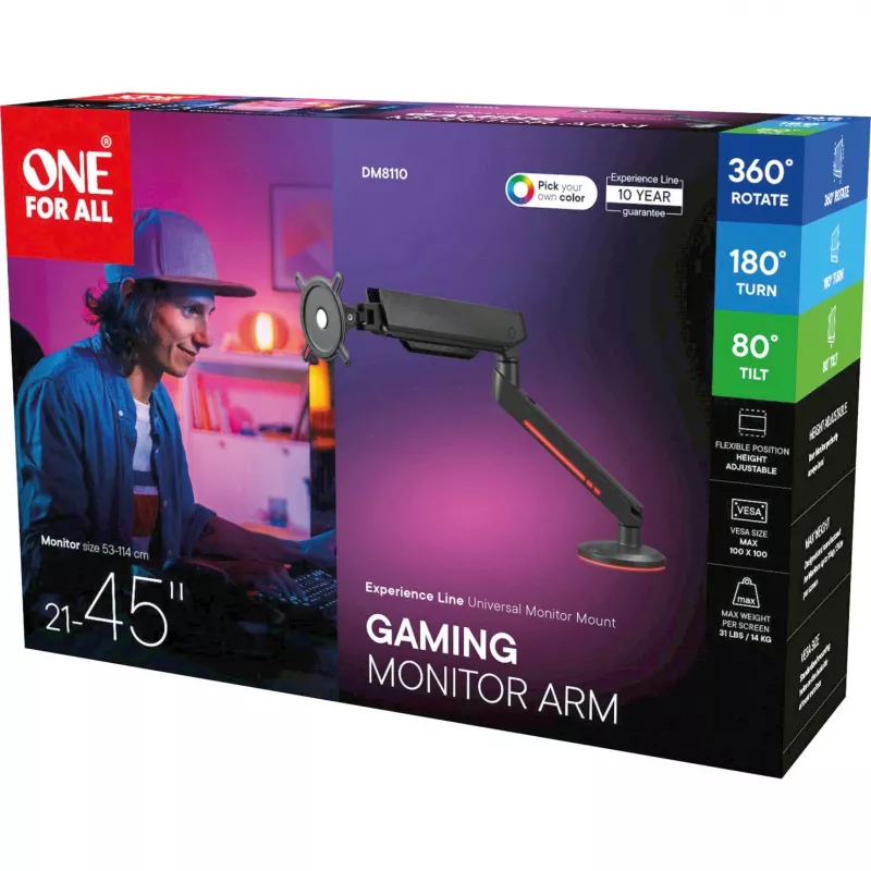 One For All DM8110 Experience-line kit di montaggio VESA display LCD 21-45 RGB