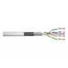 Cavo di rete Digitus CAT 6 SF/UTP Twisted Pair patch cable Rohware 305 m grigio