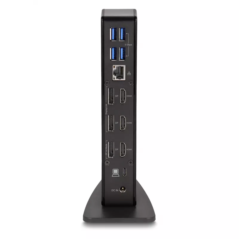 DeLOCK USB Type-C Triple Display Docking Station 4K Hub USB LAN Audio PD 96W