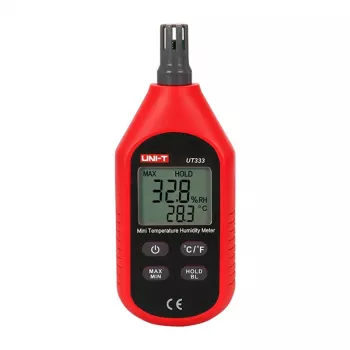 Mini misuratore di temperatura e umidità UT333 — termoigrometro portatile per la misurazione di temperatura e umidità relativa