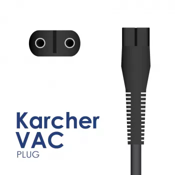 Akyga AK-PD-03 caricabatterie per Kärcher lavavetri (WV 1, WV 2, WV 5, KV 4, KB 5), 5,5 V, 600 mA, 1,5 m