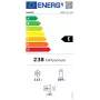 Frigorifero INDESIT INKS1341S4E — volume totale 340L (230L vano frigo / 110L vano congelatore), apertura porta reversibile, classe di efficienza energetica E