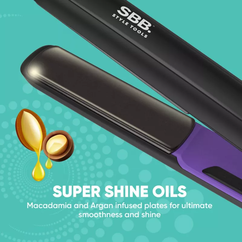 Piastra per capelli SBB SBST-1000-EU temperatura regolabile digitalmente Full Size