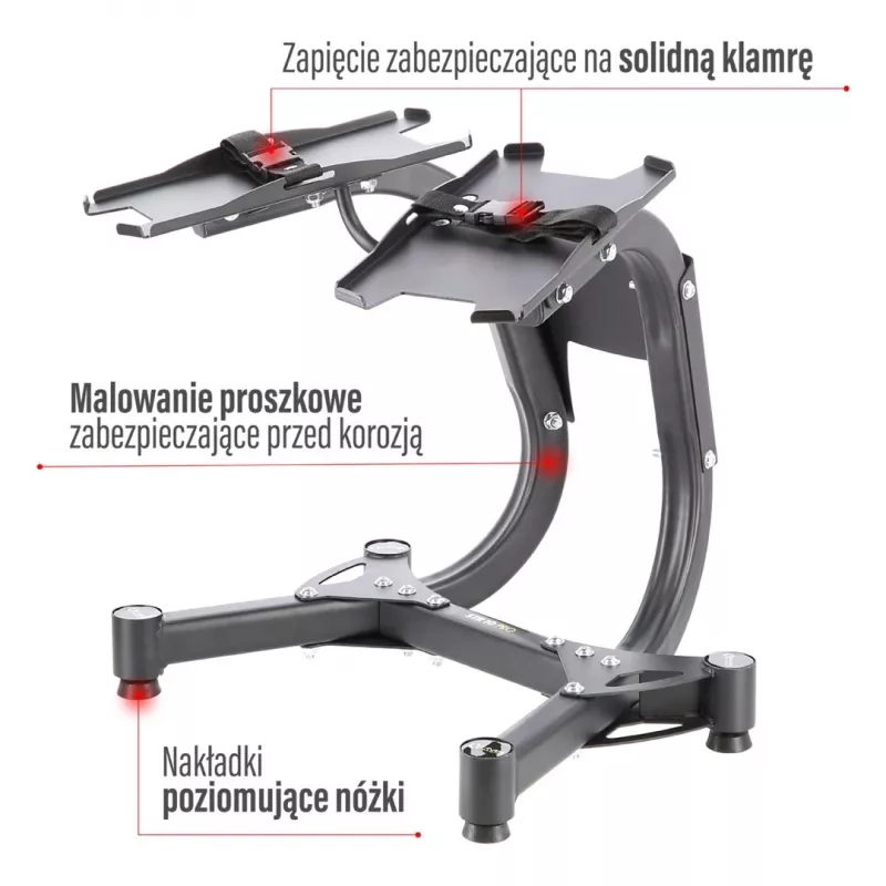 Rastrelliera regolabile per manubri Hms Premium STR10 Pro