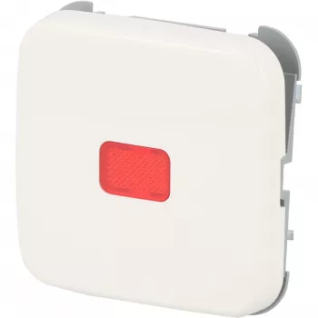 busch jaeger BJ Reflex SI copertura interruttore a bilanciere calotta rossa bianco alpino modello 2509-214