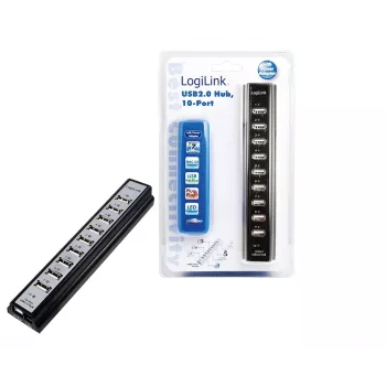 LogiLink UA0096 Hub USB 480 Mbit/s nero