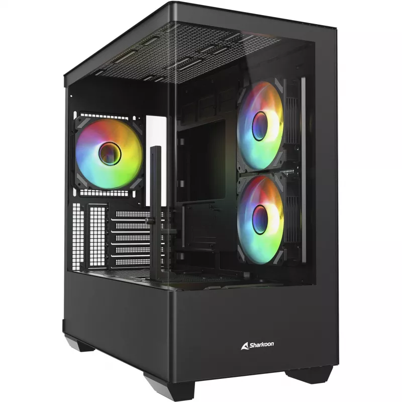 Case per PC Sharkoon Elite Shark CM100 tower Micro-ATX, senza alimentatore, nero