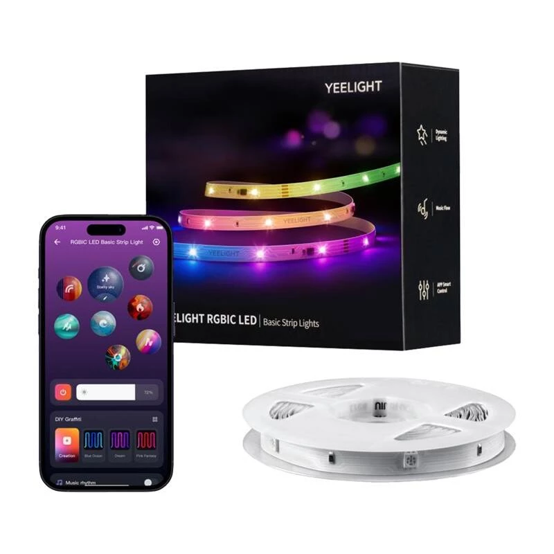 Striscia LED RGBIC Yeelight Led Basic Strip Lights 12m
