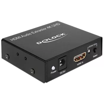 Estrattore audio HDMI stereo / 5.1 canali 4K, adattatore nero