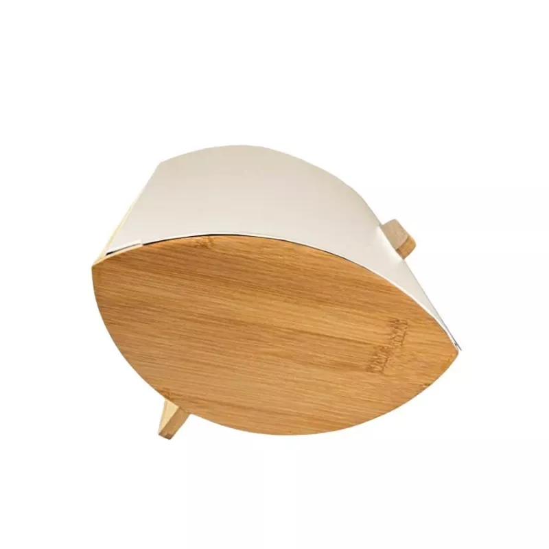 Maestro MR-1775-IVORY portapane avorio, legno bambù, metallo