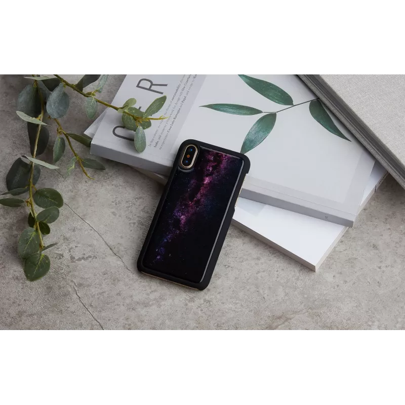 iKins Milky Way custodia per iPhone XS/X, nera, K1696J
