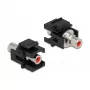 Modulo Keystone DeLOCK 86741 angolare nero RCA