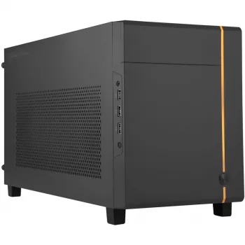 SilverStone SUGO SG14B - Tower - Mini-DTX - senza alimentatore (ATX / PS/2) - nero - USB/Audio (SST-SG14B)