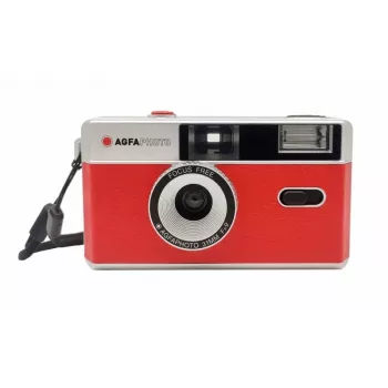 AgfaPhoto 603001 fotocamera compatta a pellicola 35 mm rosso - argento (603001)