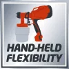Einhell TC-SY 400 P 4260005 sistema di verniciatura a spruzzo, 400 W, serbatoio da 0,8 l, rosso/nero