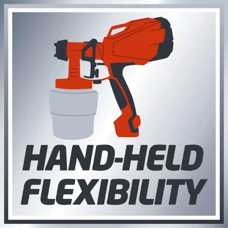 Einhell TC-SY 400 P 4260005 sistema di verniciatura a spruzzo, 400 W, serbatoio da 0,8 l, rosso/nero