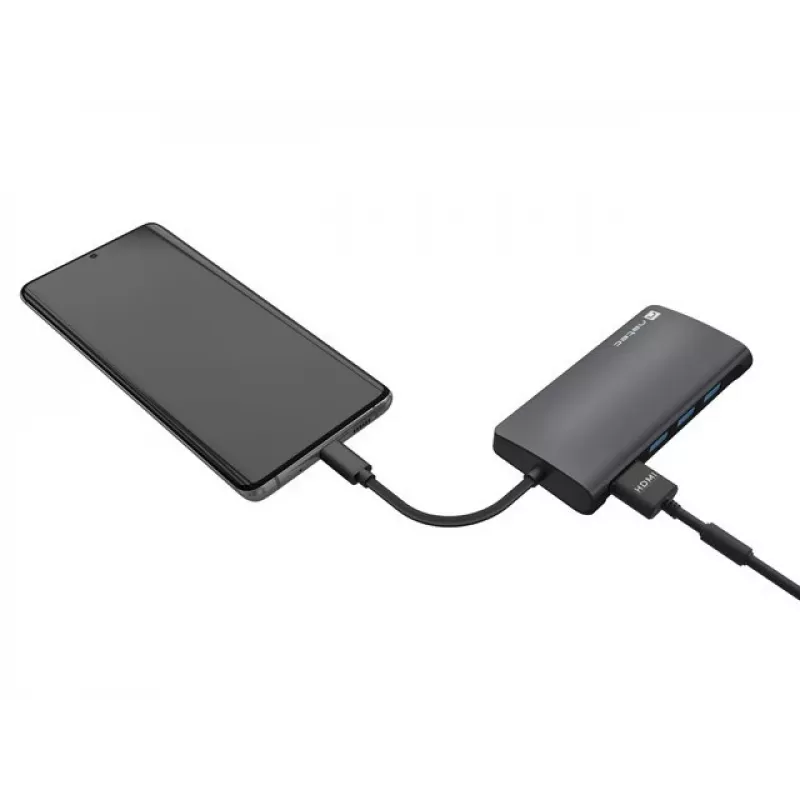 Docking station NATEC NMP-2162 USB 3.2 Gen 1 Type-C grigio con filo
