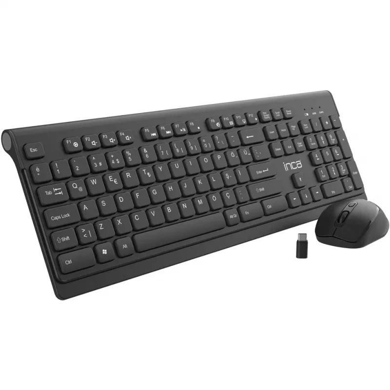 Inca IWS-519 tastiera mouse inclusi Office RF wireless QWERTY turco nero