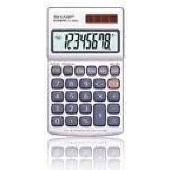 Sharp EL-240SA calcolatrice tascabile Pocket Basic argento