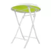 Set di mobili da giardino piccolo Black Forest, due sedie + tavolo bianco e verde