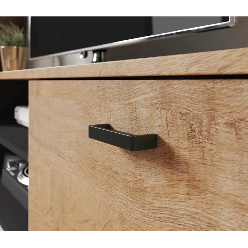 Cama Meble SOHO 140 mobile TV, rovere Lefkas/nero