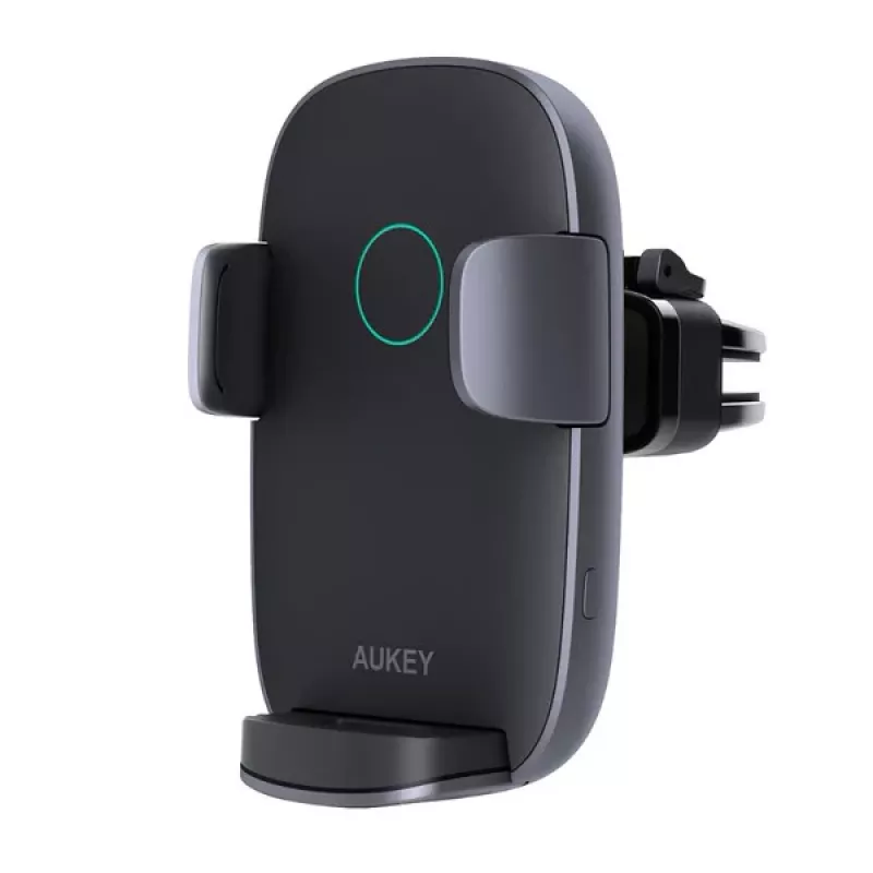 Supporto di ricarica wireless per auto Aukey HD-C52 — supporto auto compatibile Qi con angolo regolabile e ricarica wireless
