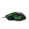 Mouse gaming con filo ESPERANZA EGM201G — per destrimani, ottico 2400 DPI, 7 tasti, USB Type-A, cavo 1,5 m, nero/verde