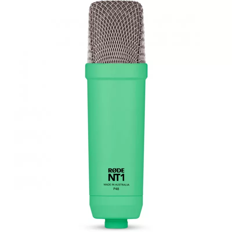 NT1 Signature + cavo XLR + braccio da studio da tavolo, microfono verde chiaro, bundle