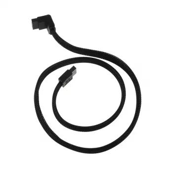 Cavo SATA III SilverStone 50 cm angolato / dritto - rivestito nero