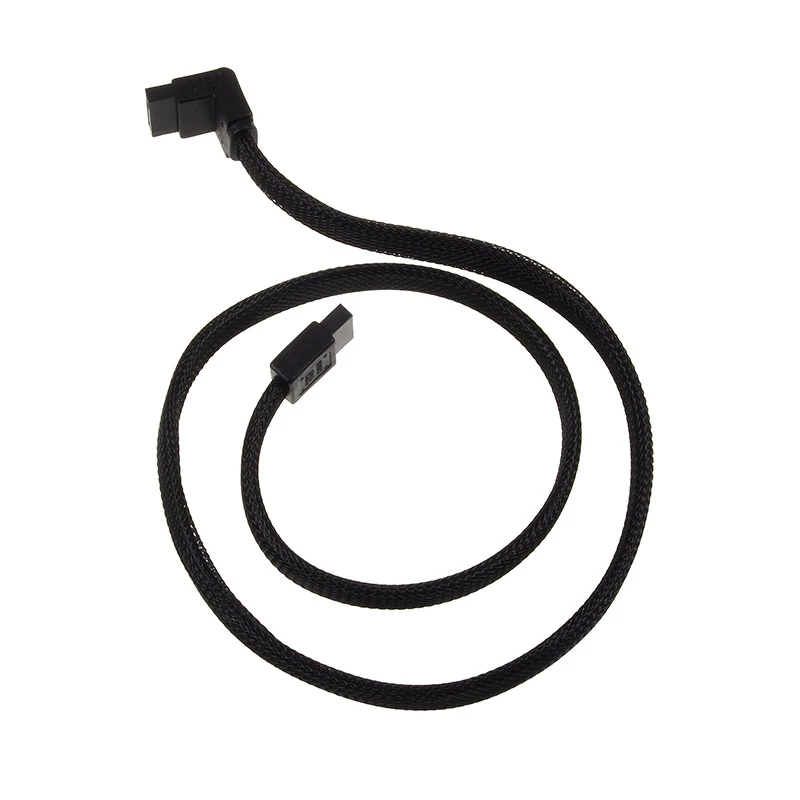 Cavo SATA III SilverStone 50 cm angolato / dritto - rivestito nero