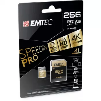 Memoria flash Emtec SpeedIN Pro 256 GB MicroSDXC UHS-I Class 10