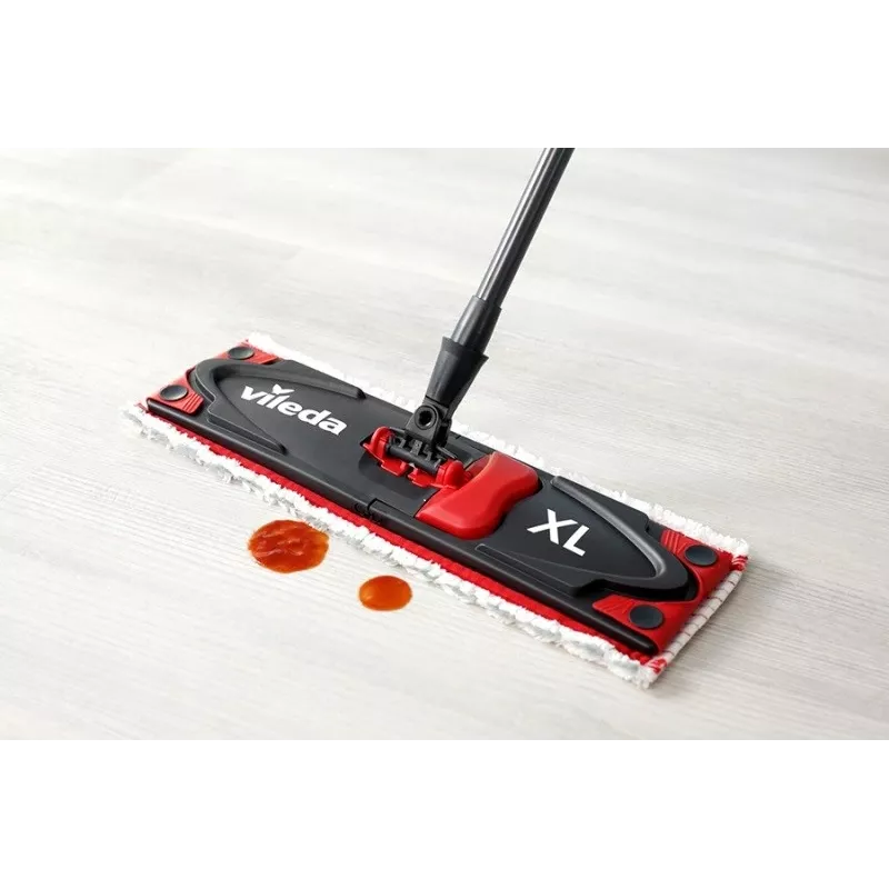 Lavapavimenti VILEDA Ultramax XL Box — testa rotante 360° in microfibra lavabile, pieghevole, per pavimenti duri