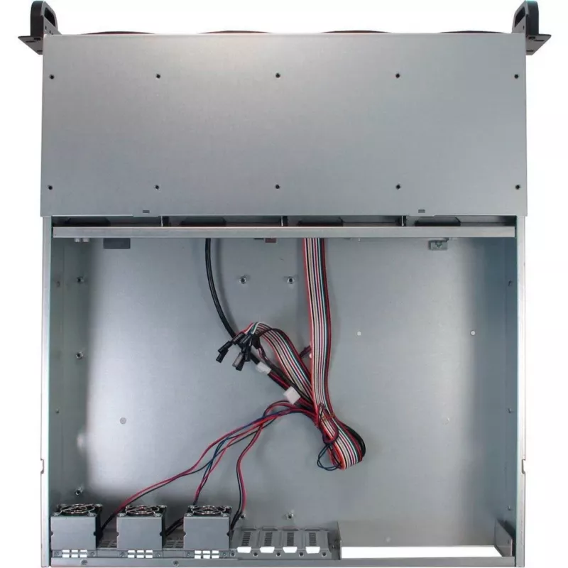 Case server Inter-Tech 2U 2404L rack nero, grigio