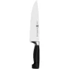 Set coltelli/portacoltelli ZWILLING 35145-007-0 – 7 pezzi con coltello da chef, coltello pelapatate, coltello per pane, forbici da cucina, ceppo nero