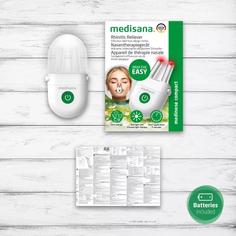 Medisana Medinose Compact dispositivo di fototerapia nasale per rinite allergica