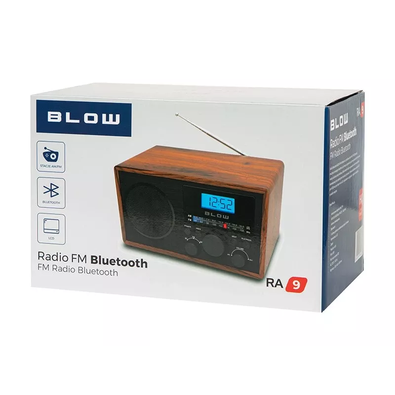 Radio portatile analogica AM/FM BLOW RA9 V.2 — ricezione AM e FM, a batteria, sintonia analogica