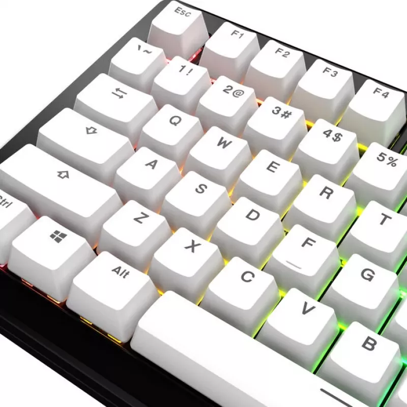 Keycap GLORIOUS GPBT Basics PBT Dye-Sub Classic Bianco Layout ANSI