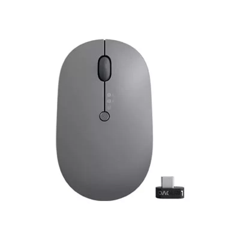 Mouse Lenovo Go multi-device ufficio ambidestro RF Wireless + Bluetooth ottico 2400 DPI