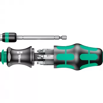 Wera Kraftform Kompakt 25 set cacciavite a inserti, 7 pz., nero/verde