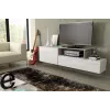 Mobile TV Cama SIGMA 3 180 bianco/bianco lucido + rovere Sonoma