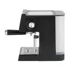 Jata JECA2525 macchina per caffè espresso, 20 bar, 850 W, serbatoio dell'acqua da 1,8 l, tubo vapore, nero / acciaio inox