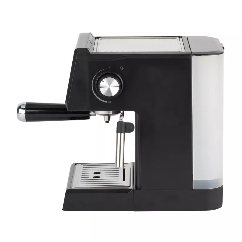 Jata JECA2525 macchina per caffè espresso, 20 bar, 850 W, serbatoio dell'acqua da 1,8 l, tubo vapore, nero / acciaio inox