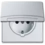 BUSCH-JAEGER presa SCHUKO IP44 20EUGK-33-101 AW44 coperchio 20EUGK-33-101 (20EUGK-33-101)
