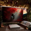 Schermo di proiezione elettrico Maclean MC-561 135 300x168 cm 16:9 con controllo a parete e telecomando