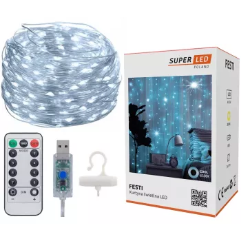 Tenda LED Extralink KURTYNA LED 3x3 con telecomando (modello EX.73172)