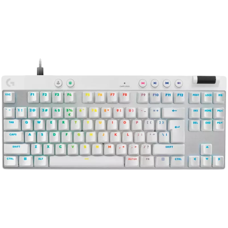 LOGITECH G PRO X TKL RAPID tastiera da gaming - BIANCO - US INT'L - USB - EMEA28i-935 - LINEAR