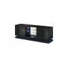 Cama Meble QIU 160 mobile TV, MDF, nero lucido