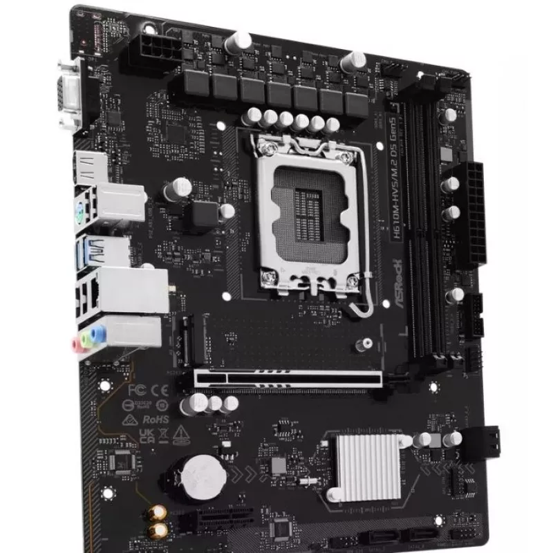 Scheda madre ASRock H610M-HVS/M.2 D5 GEN5 – LGA1700, DDR5, PCIe 5.0, mATX