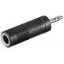 Adattatore cuffie AUX Goobay 3,5 mm maschio a 6,35 mm femmina nero