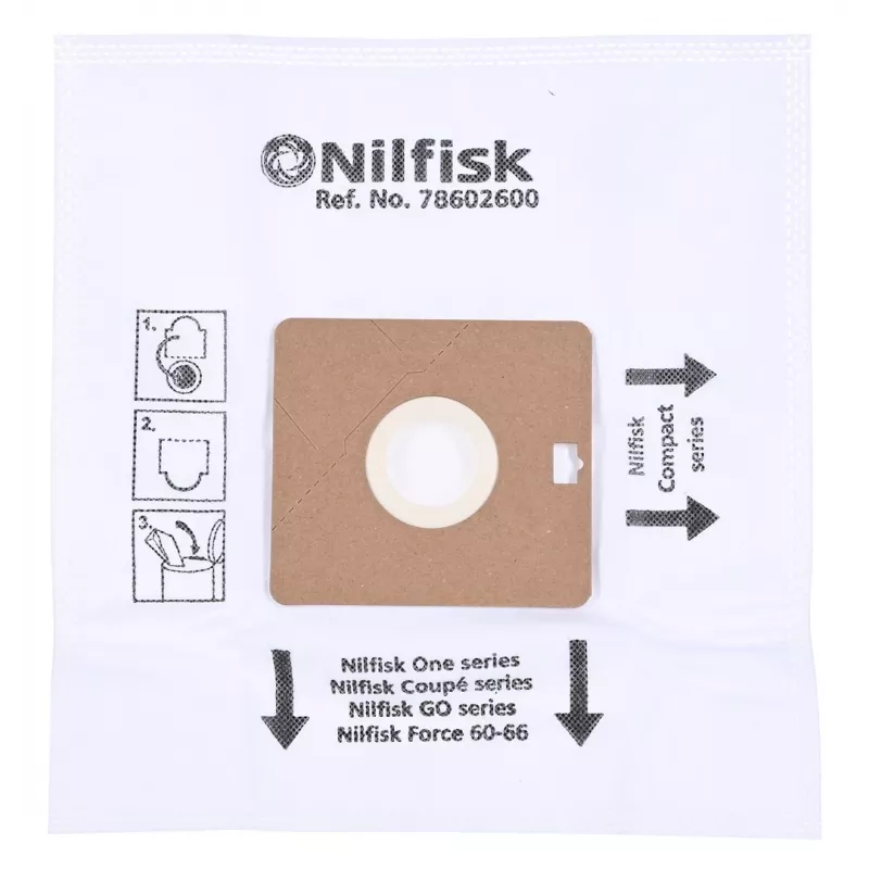Sacchetti per aspirapolvere Nilfisk DUST BAG SYNTH ONE GO AND COUPE